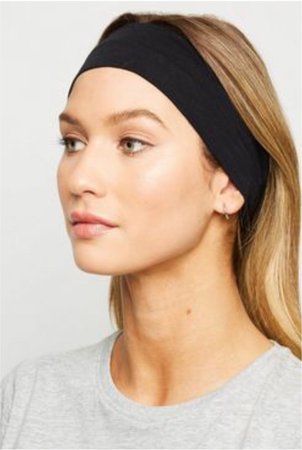 black elastic headband