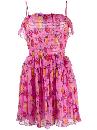 MSGM Floral Print Dress - Farfetch