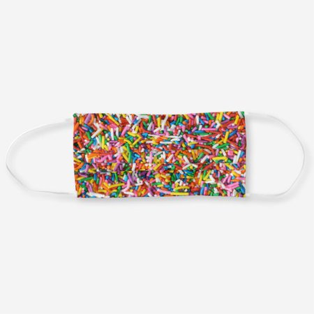 Cute Rainbow Sprinkles Candy Bakery Food Pattern Cloth Face Mask | Zazzle.com