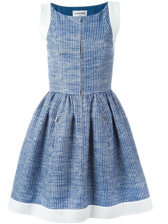 Chanel Pre-Owned pleated A-line dress