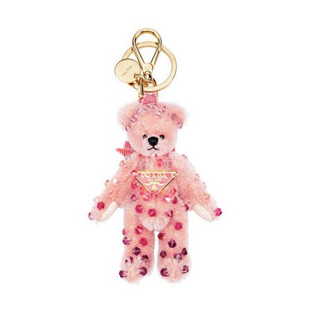 Prada Teddy Bear Key Chains ❤ liked on
