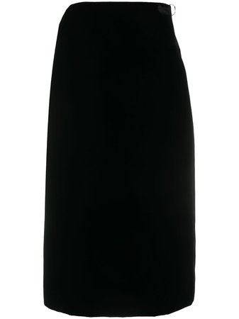 Shop Saint Laurent high-rise pencil skirt with Express Delivery - FARFETCH
