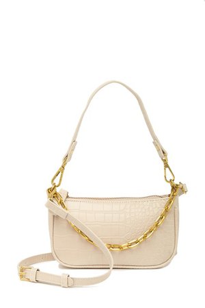 Most Wanted USA | Crocodile Embossed Chain Baguette Crossbody Bag | Nordstrom Rack