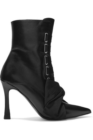Tabitha Simmons | Farren bow-embellished leather ankle boots | NET-A-PORTER.COM