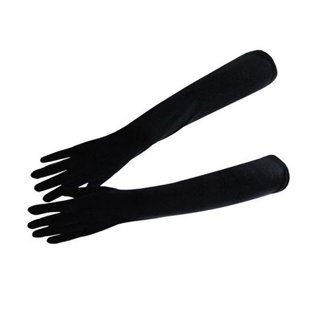 black long gloves