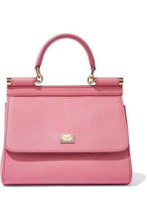 Lizard-effect leather shoulder bag | DOLCE & GABBANA | Sale up to 70% off | THE OUTNET