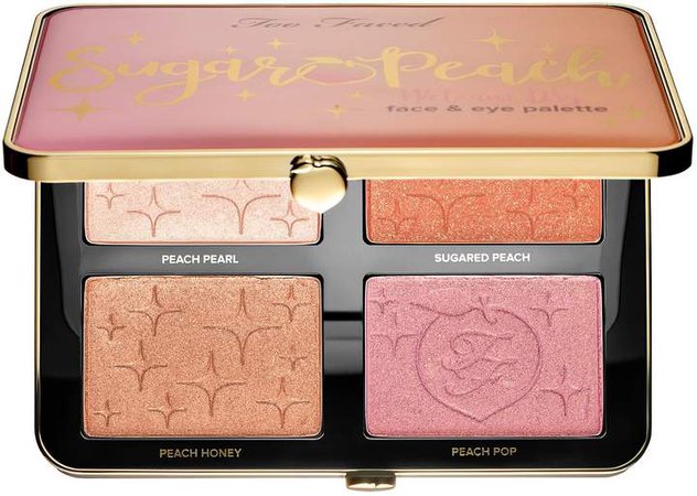 Sugar Peach Wet and Dry Face & Eye Palette - Peaches and Cream Collection
