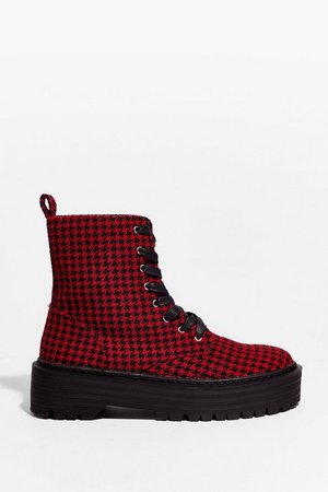 Tarten Up Your Act Cleated Lace-Up Boots | Nasty Gal