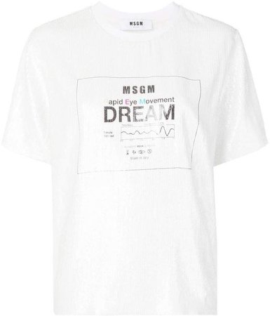 white logo T-shirt