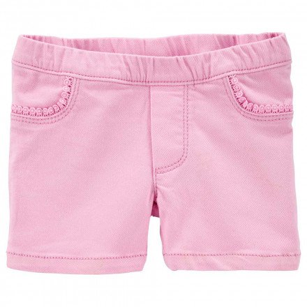 Carters - Crochet Twill Shorts - Pink - Bottoms - Girls Clothes (3-12) - Clothes
