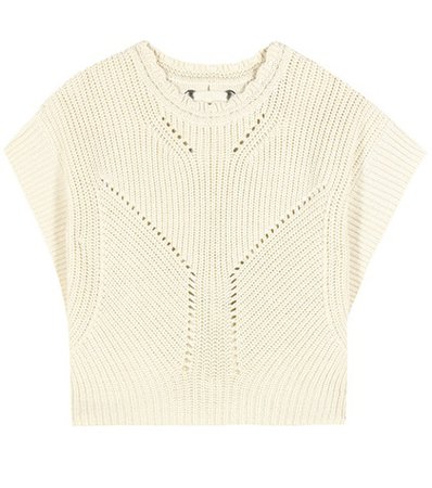 Cotton and wool sweater