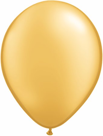 11" Qualatex Latex Balloons 25 Per Bag Gold | Bargain Balloons - Mylar Balloons and Foil Balloons