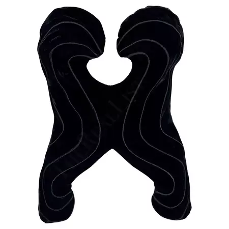 F/W 1987 Thierry Mugler Curved Black Velvet Bustier Cutout Crop Top For Sale at 1stDibs