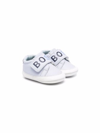 BOSS Kidswear logo-print touch-strap Sneakers - Farfetch