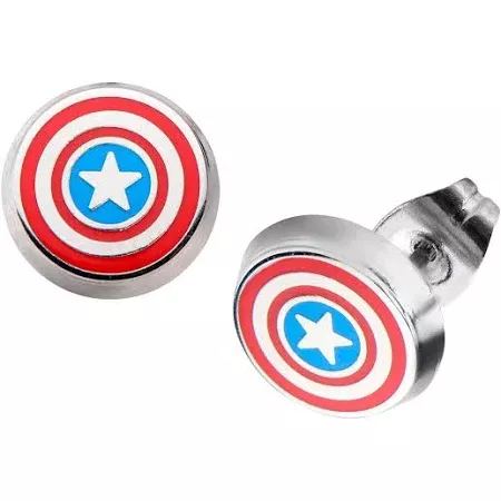 Captain America Earings