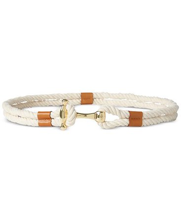 Lauren Ralph Lauren Nautical Rope Belt & Reviews - Handbags & Accessories - Macy's