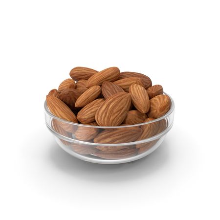 Almonds in Glass Bowl PNG Images & PSDs for Download | PixelSquid - S113351696