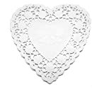 Amazon.com: Royal Lace Paper Doilies 6" Heart 18/Pkg-White : Home & Kitchen