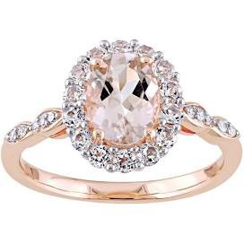 promise rings with morganite - Google Search