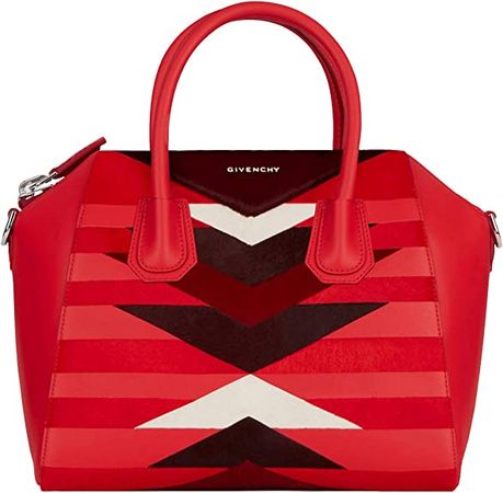 Amazon.com: Givenchy Antigona Small BB05117530 Red Satchel : Clothing, Shoes & Jewelry