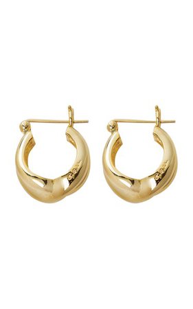14k Gold-Plated Twisted Bold Earrings By S.sil | Moda Operandi