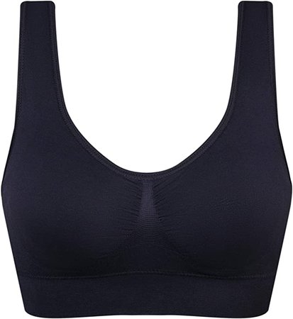 Women's Comfort Workout Sports Bra Low-Impact Activity Sleep Bras Pack of 6 L at Amazon Women’s Clothing store