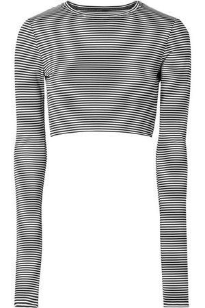 Marc Jacobs | Cropped striped stretch-jersey top | NET-A-PORTER.COM