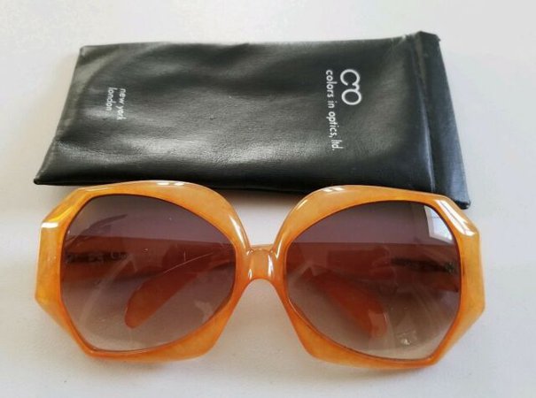 Vintage Christian Dior 2025-30 Jaspe Amber Oversized Sunglasses By Optyl Germany for sale online