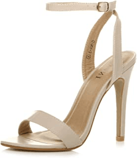 cream high heel sandals
