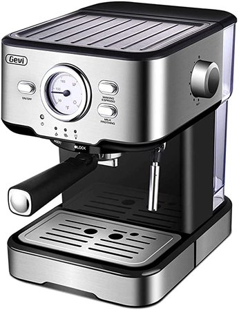 Amazon.com: Espresso Machines 15 Bar Cappuccino Machine with Milk Frother for Espresso, Latte and Mocha, For Home Barista, 1100W: Kitchen & Dining
