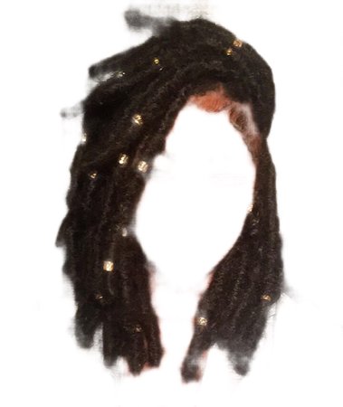 black hairstyle (dreads)