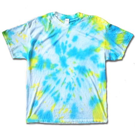 Blue & Yellow Tie Dye T-Shirt | Lulah Blu