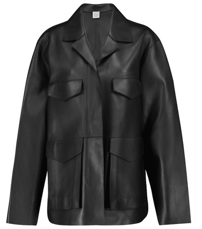 Totême - Leather jacket | Mytheresa