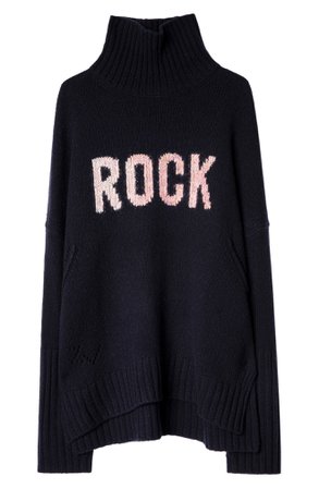 Zadig & Voltaire Alma Rock Merino Wool Turtleneck Sweater | Nordstrom