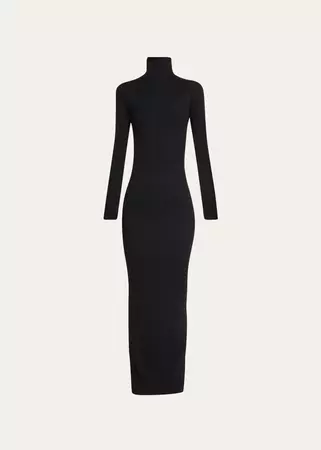 Eterne Long-Sleeve Turtleneck Maxi Dress - Bergdorf Goodman