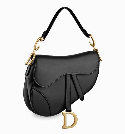 Dior Mini Saddle Black Calfskin Leather Shoulder Bag - Tradesy