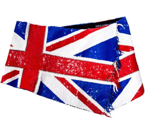 Union Jack British flag skirt