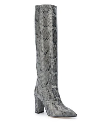 Shop Paris Texas snakeskin effect boots with Express Delivery - Farfetch