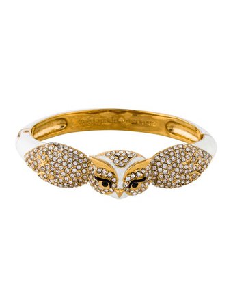 Kate Spade New York Crystal & Enamel Owl Bracelet - Bracelets - WKA104944 | The RealReal
