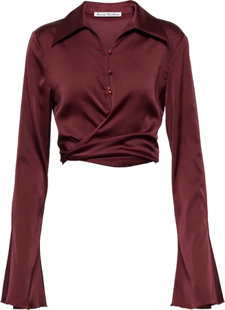 Burgundy blouse