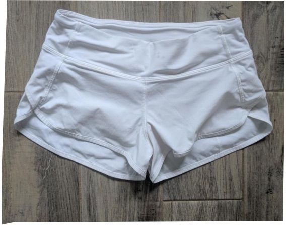 lulu white speed up shorts