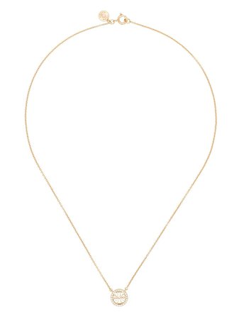 Tory Burch Miller Pave crystal-pendant necklace - FARFETCH