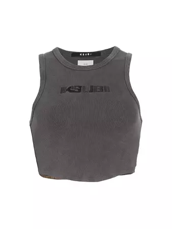 Shop Ksubi Logo Cropped Tank Top | Saks Fifth Avenue