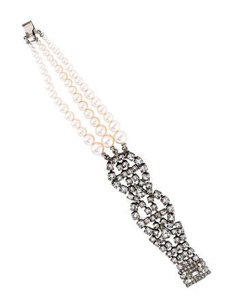 Tom Binns Crystal & Faux Pearl Petite Rouge Multistrand Bracelet - Bracelets - W4T20715 | The RealReal