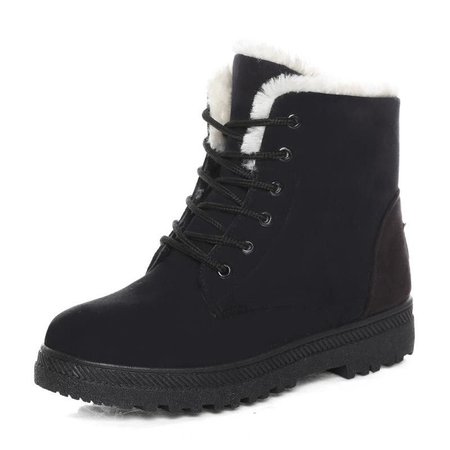 Ankle Snow Boots Stylish Winter Shoes High-top Boots