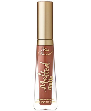Lipstick Too Faced Melted Matte Liquid Makin Moves - deep browned nude & Reviews - Makeup - Beauty - Macy's