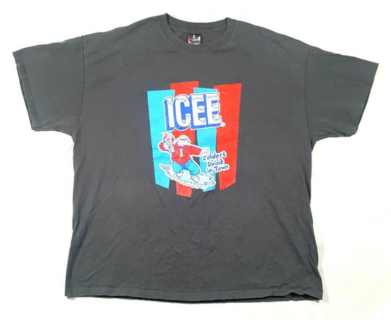 Icee Polar Bear Coldest Drink In Town Short Sleeve T Shirt Size 2XL Beefy T Tag | eBay