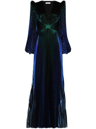 Givenchy pouf sleeve pleated gown AW20