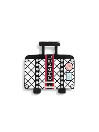 chanel suitcase brooch/pin