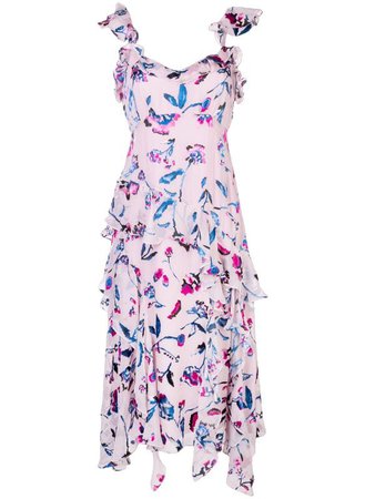 Tanya Taylor Violeta Floral Ruffle Dress - Farfetch